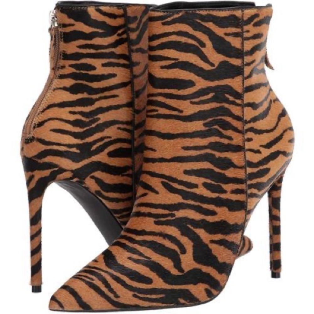STEVE Madden Women's Via Stiletto Tiger Booties Various Sizes